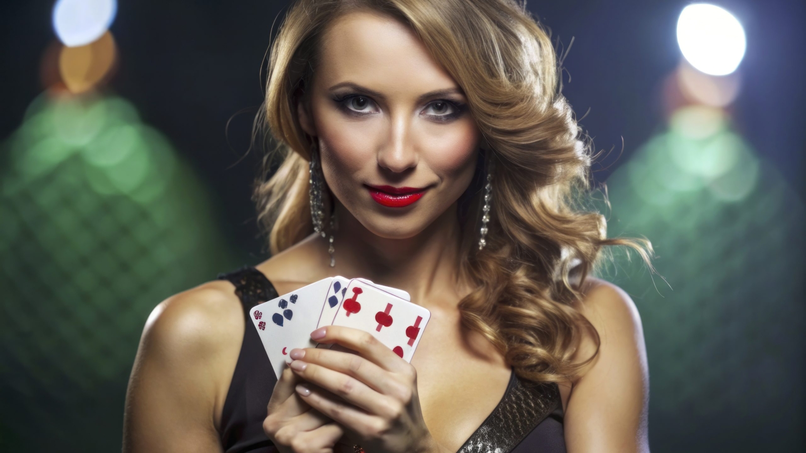 woman-dress-with-red-lipstick-holding-poker-card